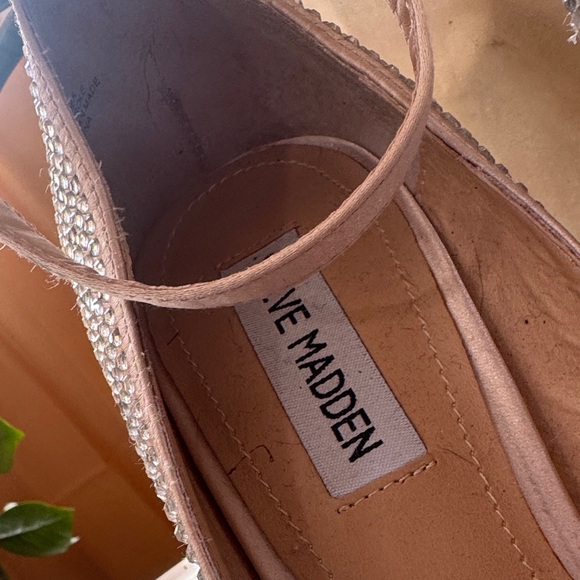 Steve Madden Sparkling Rhinestone Heels - Cream - Picture 2 of 7